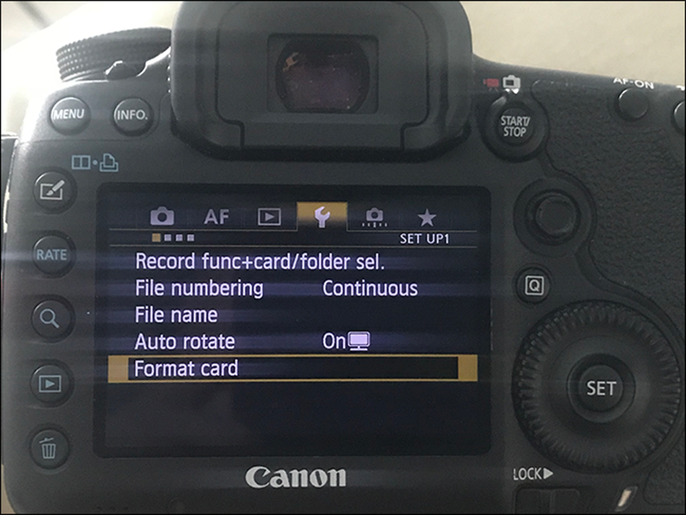 카메라 SD 카드 형식