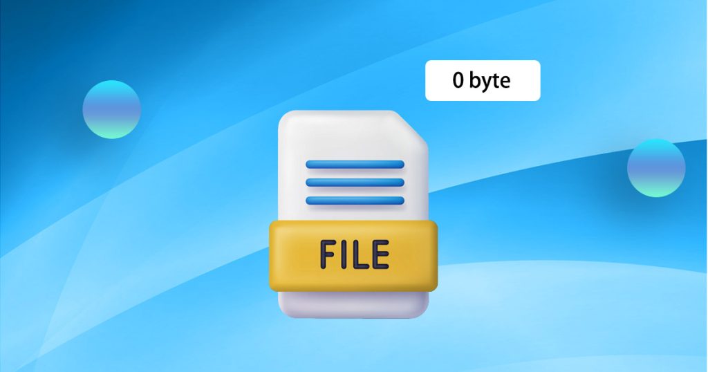 파일이 0바이트가 되었을 때 대처 방법