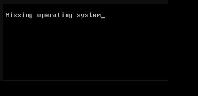 missing operating system