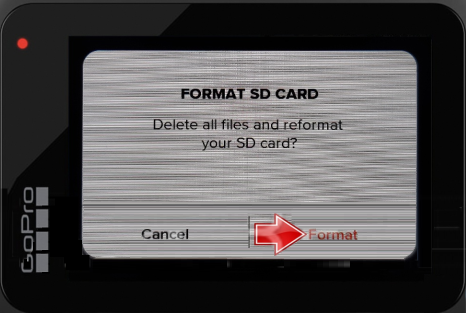 GoPro-설정-기본 설정-재설정-SD 카드 포맷-포맷