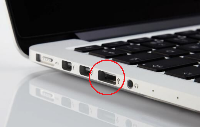 mac 컴퓨터의 USB 인터페이스